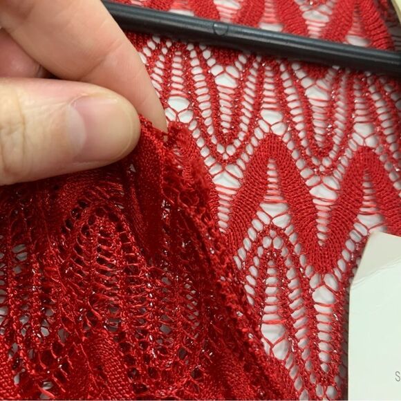 NWT Faded Glory Red Swim Coverup Size Small - Picture 9 of 10